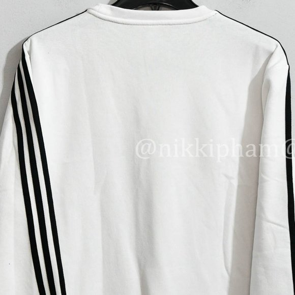 adidas Men’s Crew Neck Sweatshirt  in white - Picture 5 of 5
